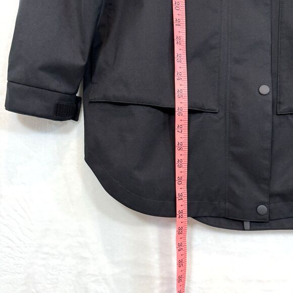 Quince Rain Jacket Women’s Weatherproof Oversized Mid-Length Black M - Picture 8 of 16